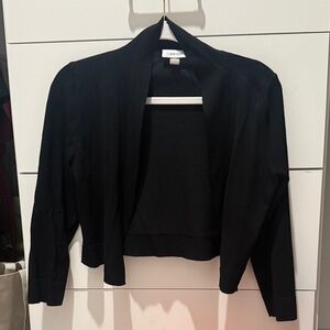 Calvin Klein Women's Black Open-Front Shrug